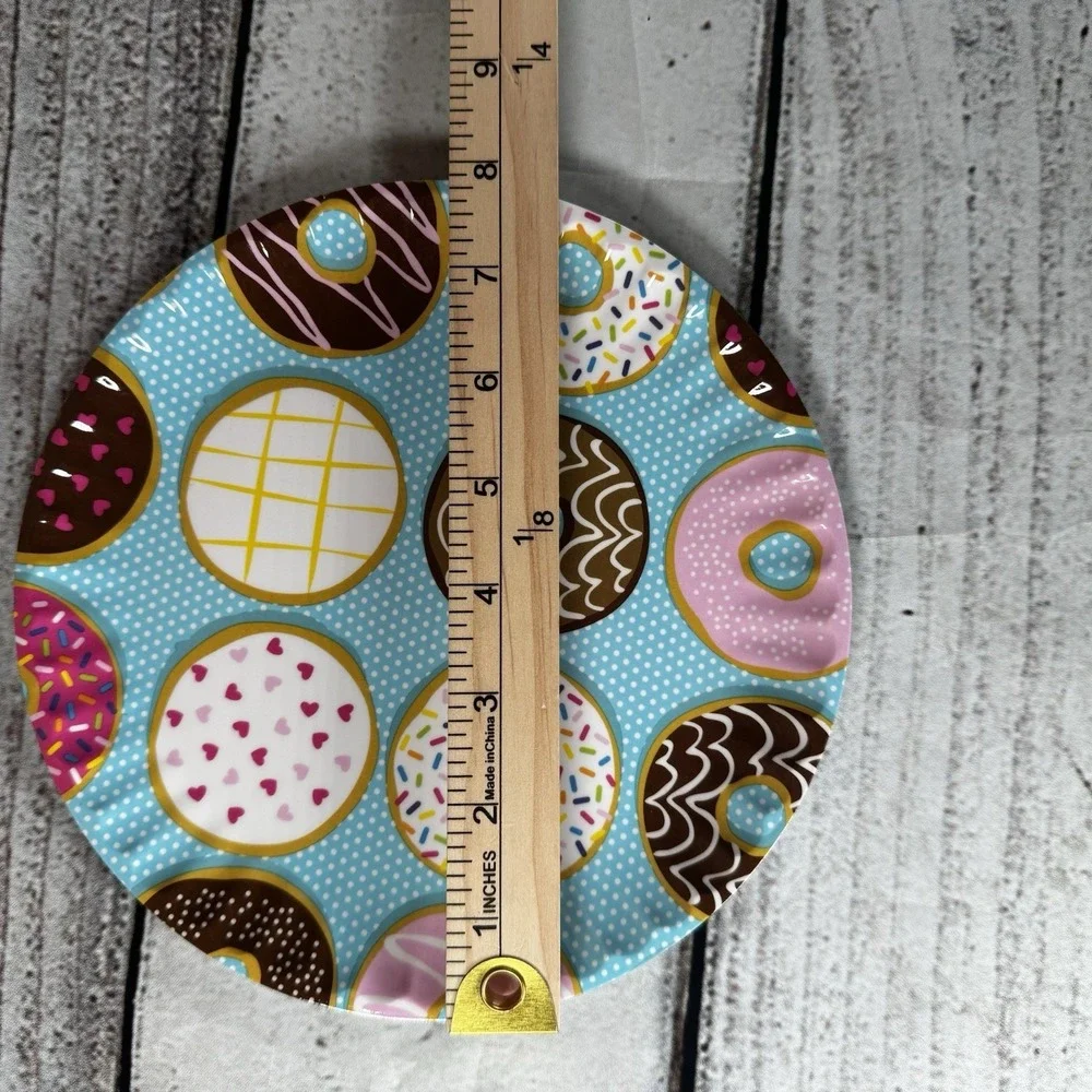 Kensie Home Melamine Plate Donut Pattern 12‎ Count  8